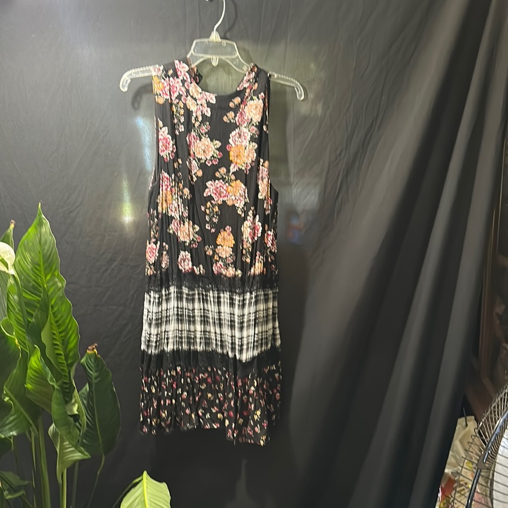 Colorful  Dress with under slip and very comfortable